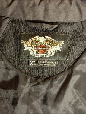 Harley Davidson FXRG Lightweight Motorcycle Jacket Liner Sz XL